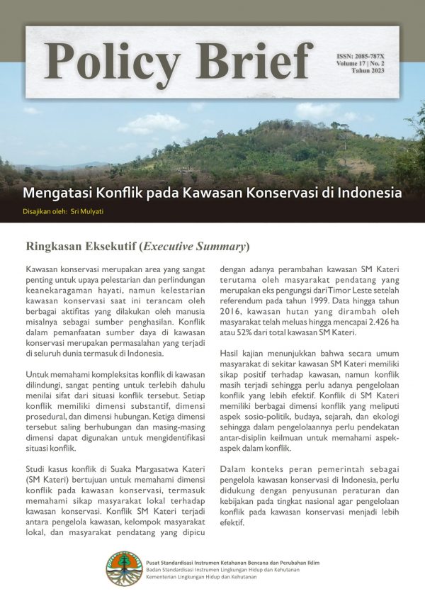 Mengatasi Konflik pada Kawasan Konservasi di Indonesia