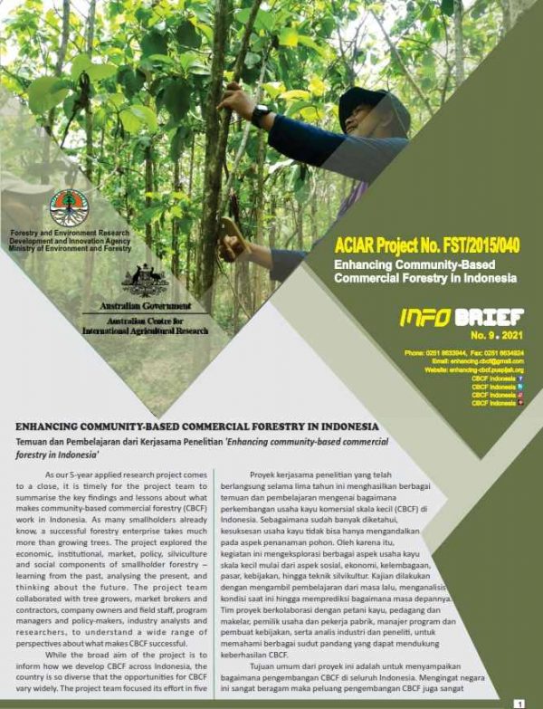 Enhancing Community-Based Commercial Forestry in Indonesia